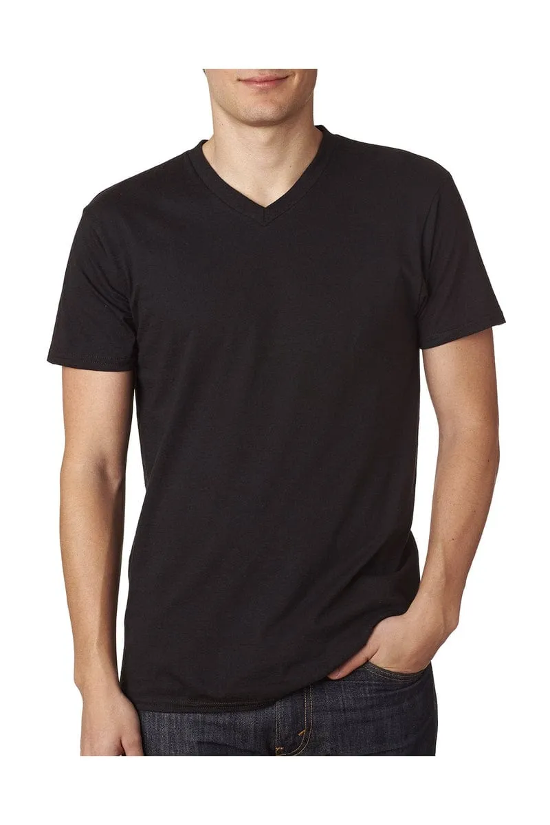 Next Level 6440: Men's Sueded V- Neck T-Shirt