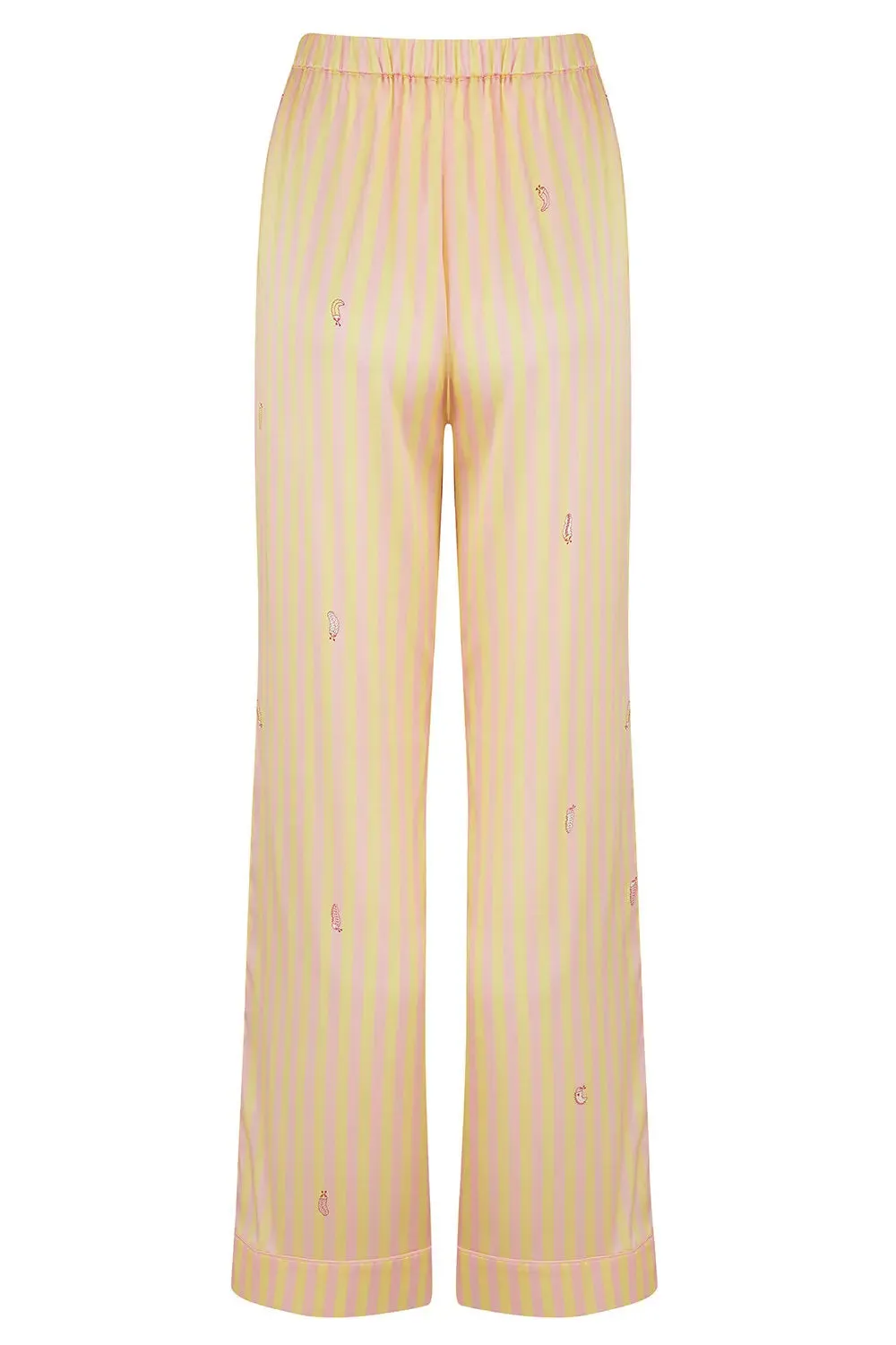 Poppy Lemonade Stripe Silk Trouser