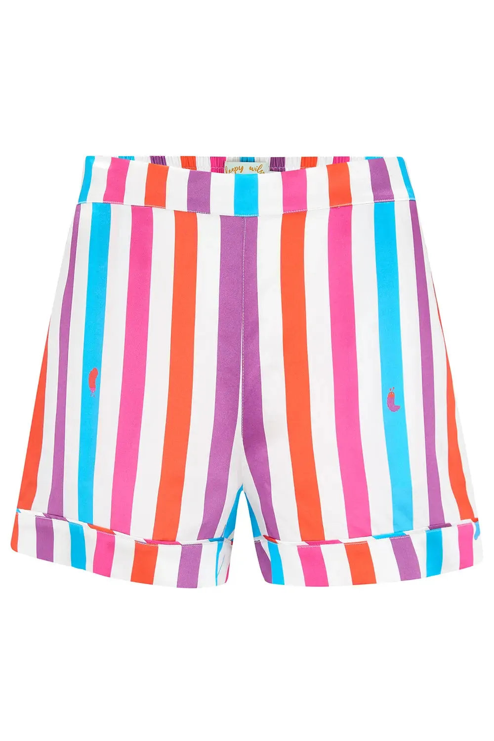 Rosie Hawaiian Stripe Silk Short