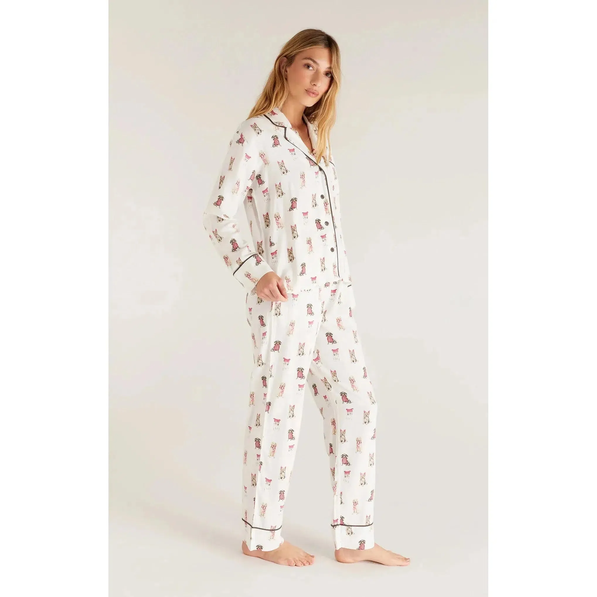 SLEEP ALL DAY PUP PJ SET