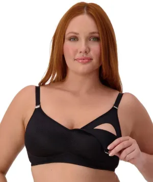 Triumph Amour Maternity Lace Padded Wire-free Bra  - Black