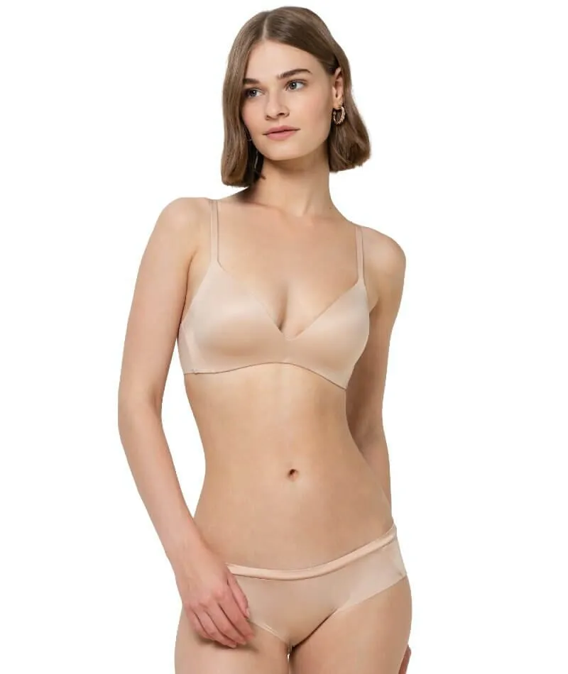 Triumph Body Make-up Soft Touch Padded Wire-free Bra - Neutral Beige