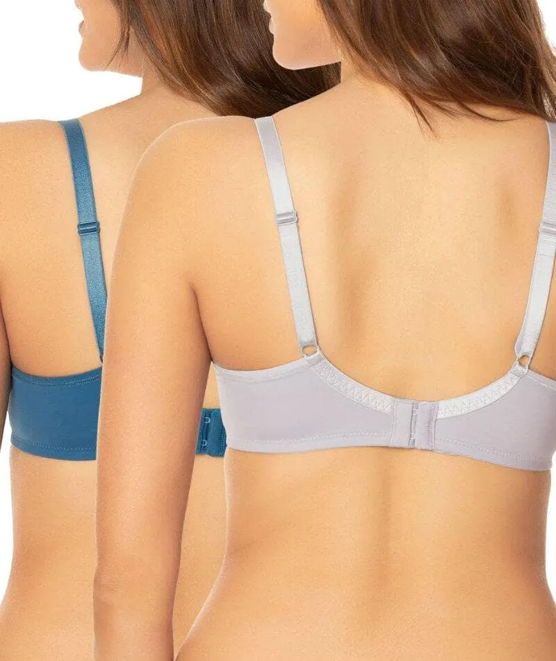 Triumph Gorgeous Luxury T-Shirt 2 Pack Bra - Turquoise/Grey