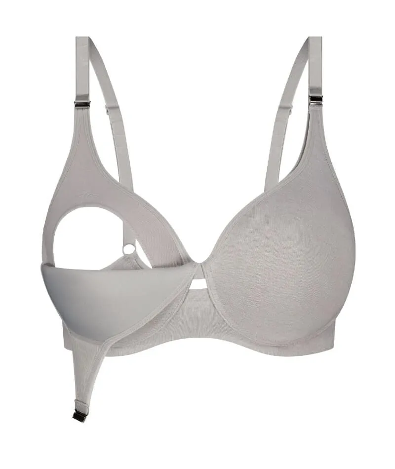 Triumph Gorgeous Maternity Padded Wire-free Bra - Grey