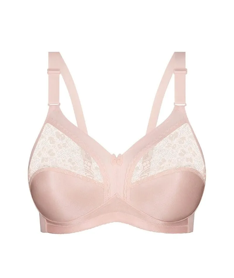 Triumph Kiss of Cotton Wire-free Bra - Fresh Powder