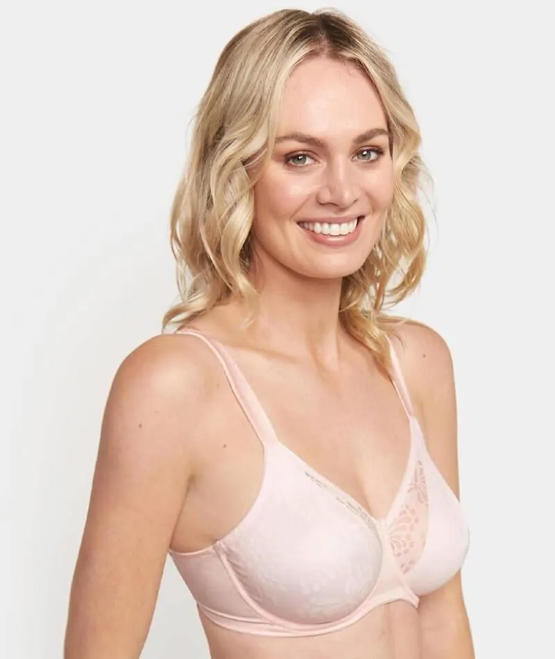 Triumph Lacy Minimizer Bra - Pearl