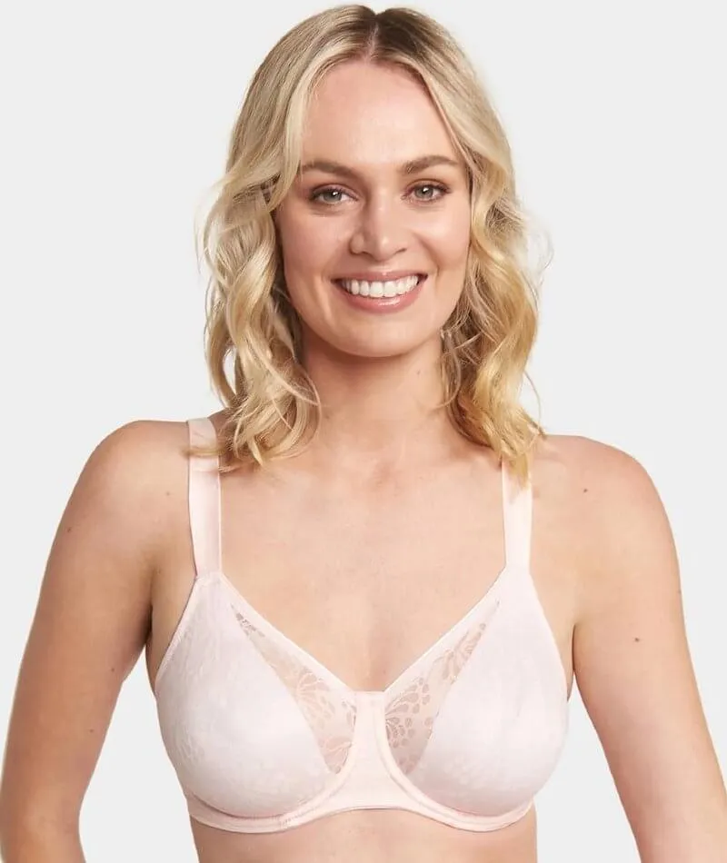 Triumph Lacy Minimizer Bra - Pearl