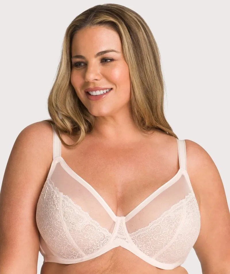 Triumph Sheer Minimizer Bra - Nude Pink