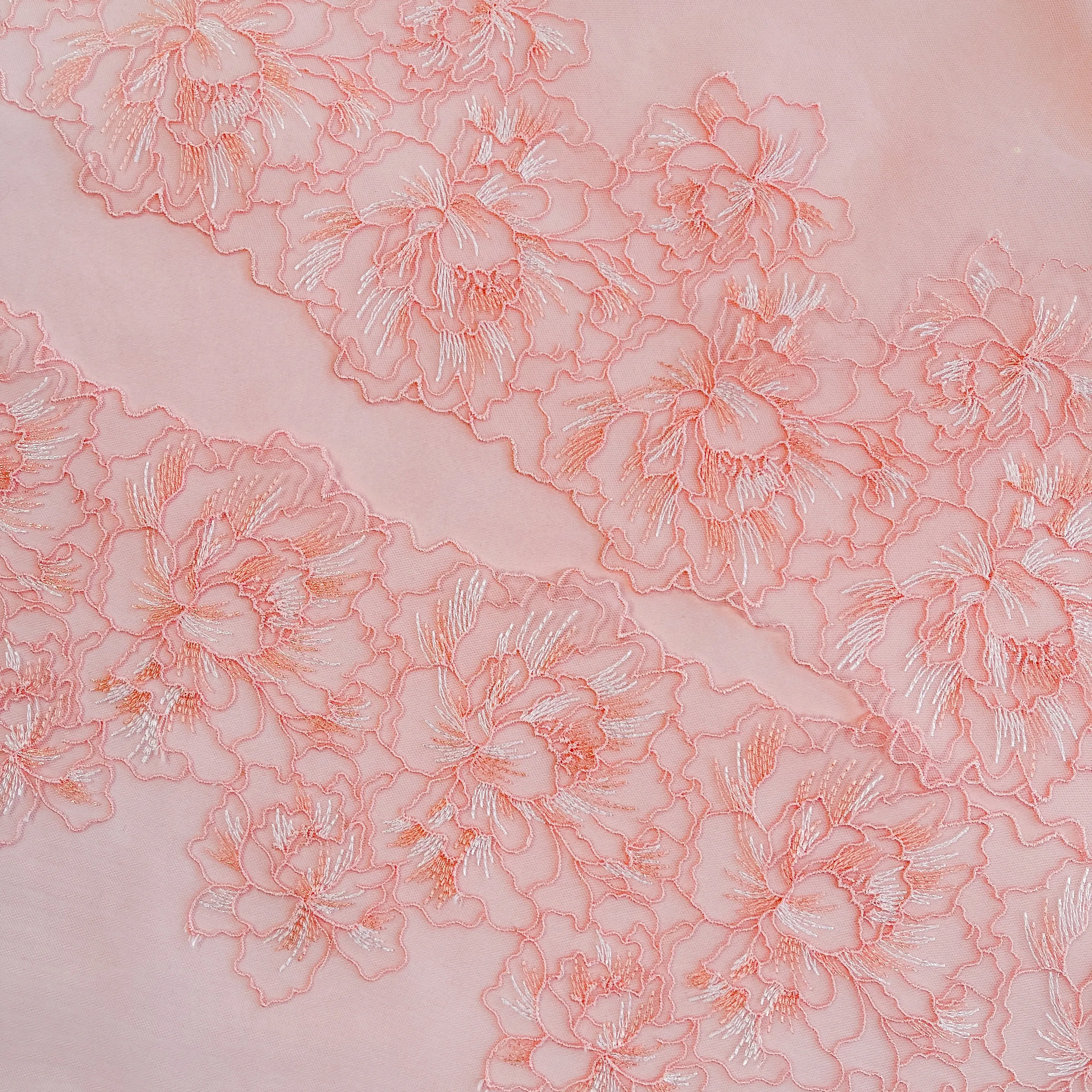 Tulle Lace #141 - 8" Creamsicle