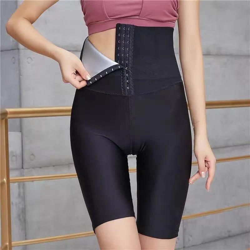 Wjczt weat Sauna Pants Body Shaper Weight Loss Slimming Pants Women Waist Trainer Tummy Hot Thermo Sweat Leggings Fitness