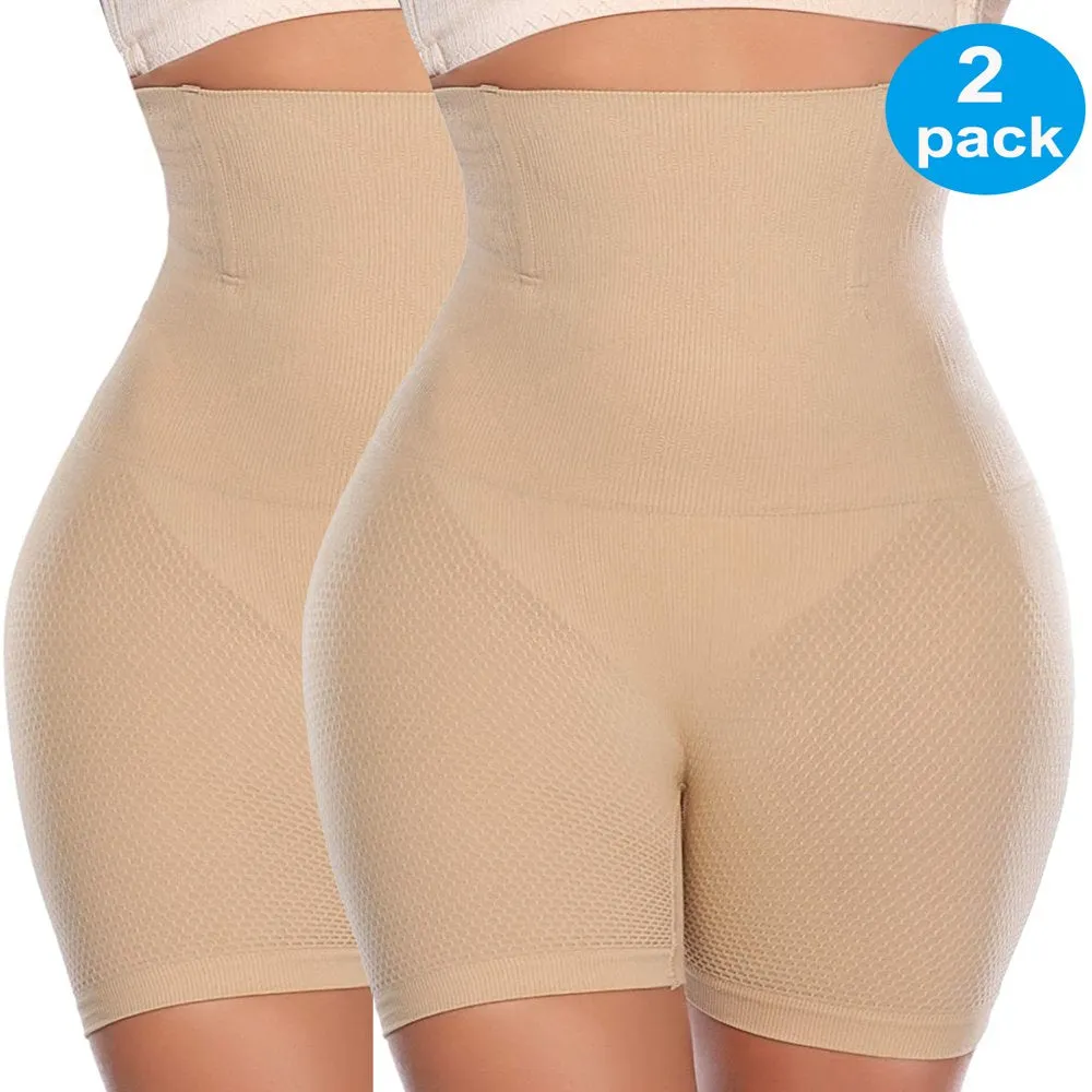 Women Waist Trainer Shapewear Tummy Control Body Shaper Shorts Hi-Waist Butt Lifter Thigh Slimmer