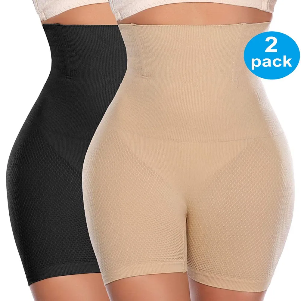 Women Waist Trainer Shapewear Tummy Control Body Shaper Shorts Hi-Waist Butt Lifter Thigh Slimmer